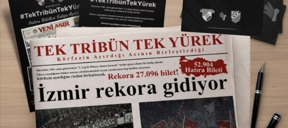 İzmir 'TekTribünTekYürek' oldu