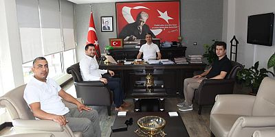Çeşme Kaymakamı Mehmet Maraşlı ve Gediz Yöneticileri görüştü