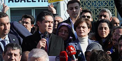 CHP ve İyi Parti'den Tuzla Belediyesi önünde protesto