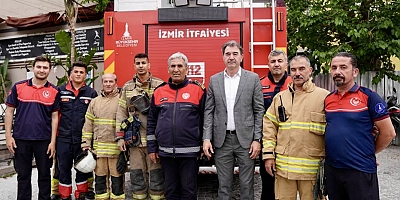 İzmir itfaiyesi'nden Alaçatı'ya 11 özel yangın dolabı 