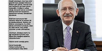 Kemal Kılıçdaroğlu’nun kredi kartı SMS'ine yasak geldi!
