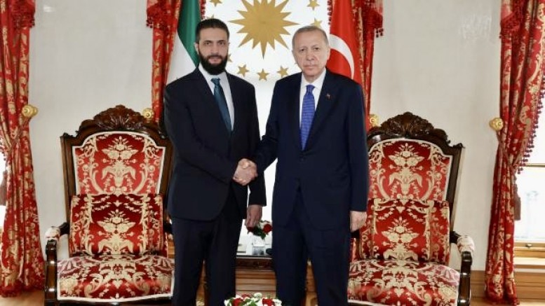 Cumhurbaşkanı Erdoğan, Ahmed Şara ile görüştü