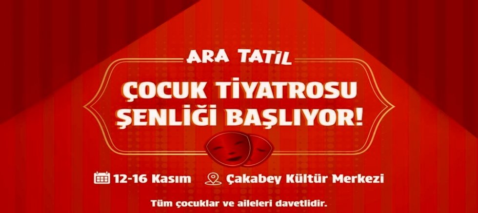 Çeşme Belediyesinden miniklere tiyatro dolu ara tatil