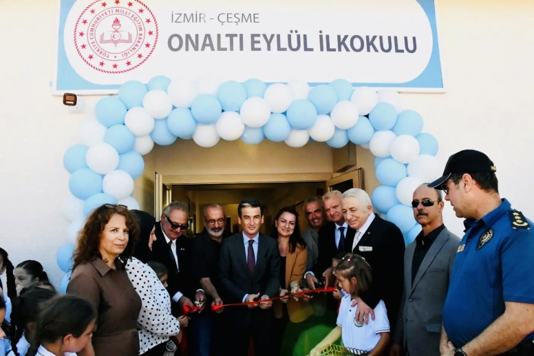Çeşme’de İlköğretim Haftası Yenilenen 16 Eylül İlkokulu’nun Açılışıyla Kutlandı