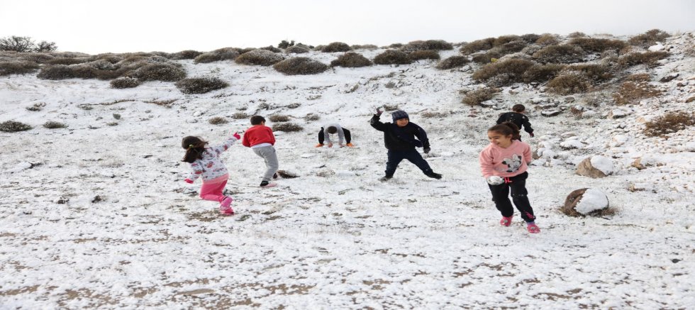 Çeşme’de Yeni Yılın İlk Gününde Kar Sürprizi