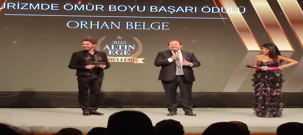 ÇEŞTOB Başkanı Orhan Belge’ye “Turizmde Ömür Boyu Başarı” Ödülü