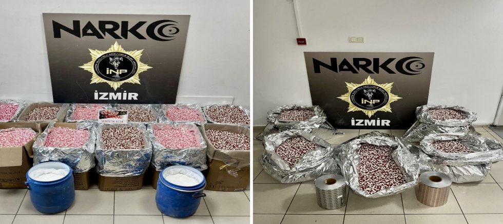 İzmir’de Dev Uyuşturucu Operasyonu: 12 Milyon Sentetik Hap Ele Geçirildi