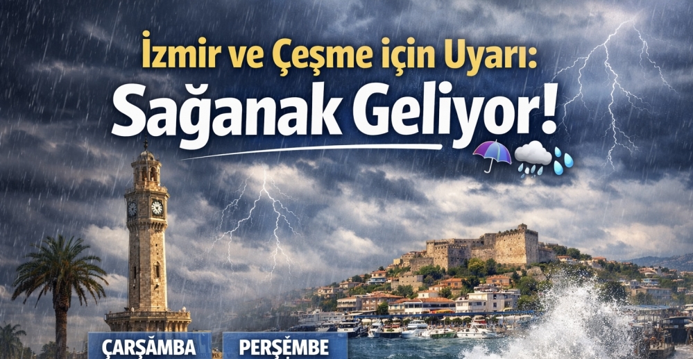İzmir ve Çeşme için Uyarı: Sağanak Geliyor!