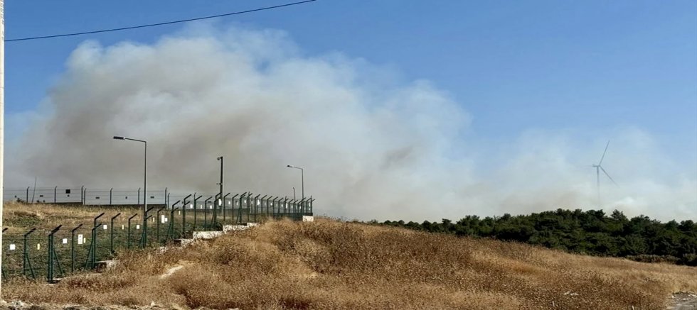 Urla’da Orman Yangınına Havadan ve Karadan Müdahale