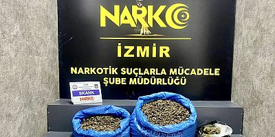 13 kilogram esrar ele geçirildi!
