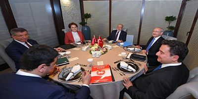 9,5 buçuk saat sonunda 6’lı masanın toplantısı sona erdi!