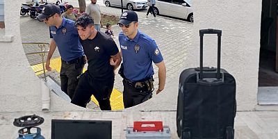 Alaçatı’da bir bağ evinde hırsızlık yapan şahıs Çeşme Emniyet Ekipleri tarafından yakalandı