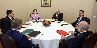 Altılı Masa, deprem gündemiyle toplandı