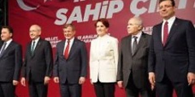 Altılı Masa Saraçhane’de Buluştu 