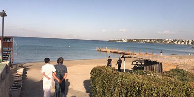 Boyalık Plajında Yüzmek İçin Denize Giren B. Ö. yü  Arama Çalışmaları Sürüyor