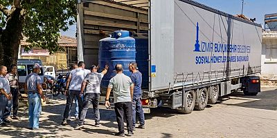 Büyükşehir’den Yanan Köylere Can Suyu: Su Deposu Desteği Başladı