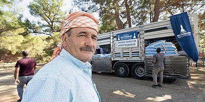 Büyükşehir’den Yangın Bölgesindeki Üreticiye Destek