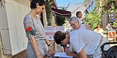 ÇEDES'e karşı Çeşme THTM’nin başlattığı imza kampanyasına yoğun ilgi