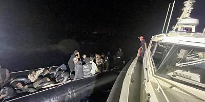 Çeşme Açıklarında 40 Düzensiz Göçmen ve 1 Çocuk Yakalandı
