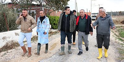 Çeşme Belediye ekipleri, yoğun yağışa karşı sahadayız!