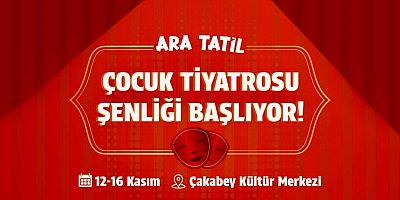 Çeşme Belediyesinden miniklere tiyatro dolu ara tatil