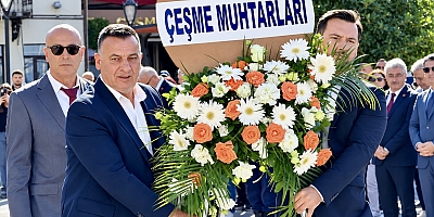 Çeşme’de 19 Ekim Muhtarlar Günü Törenle Kutlandı