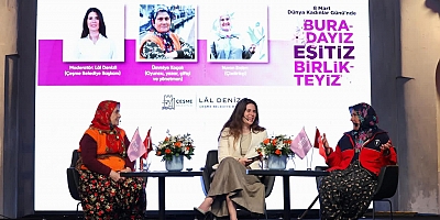 Çeşme’de 8 Mart buluşması: “Dönüştüren Hikâyeler” söyleşisi yoğun ilgi gördü