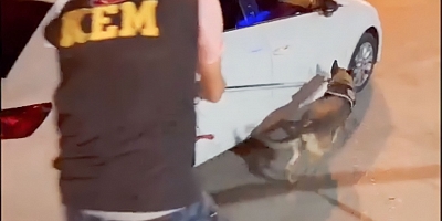 Çeşme'de bir araca yönelik düzenlenen operasyonda uyuşturucu çıktı