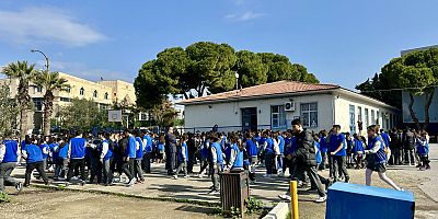 Çeşme’de Deprem ve Yangın Tahliye Tatbikatı Yapıldı