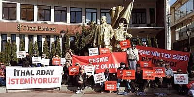 Çeşme’de Ekrem Oran için oturma eylemi!