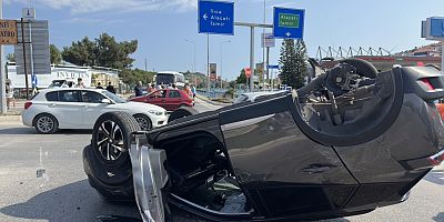 Çeşme'de korkutan kaza!