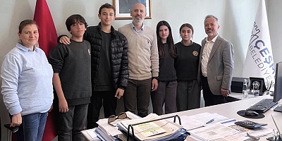 Çeşme’de Liseli Öğrenciler Başkan Yardımcısı Onur Gülin’e Projelerini Anlattı!