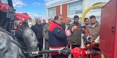 Çeşme’de Muhtarlara Yangın Tankeri Eğitimi