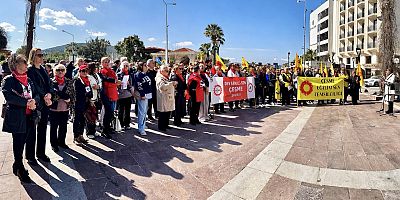 Çeşme’de Öğretmenler Şiddete Karşı İş Bıraktı