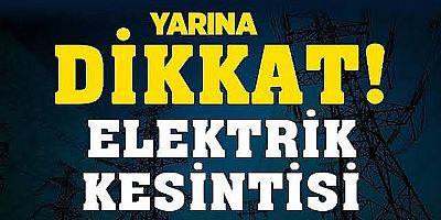 Çeşme’de Planlı Elektrik Kesintisi!