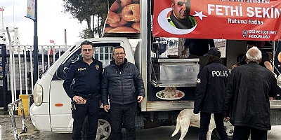 Çeşme Emniyet Müdürlüğü’nde Şehit Fethi Sekin Anısına Lokma Dağıtıldı