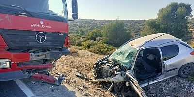 Çeşme Germiyan Yolu’nda Feci Kaza!