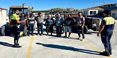 Çeşme Jandarma'dan Traktör Eğitimi