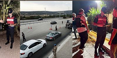 Çeşme Jandarma Huzur ve Güven Denetimi Yaptı