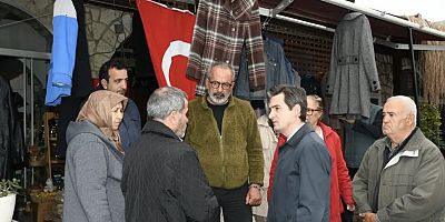 Çeşme Kaymakamı Maraşlı, Musalla Mahallesi Muhtarı Önder Soma’yı ziyaret etti