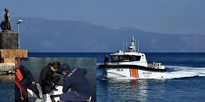 Çeşme Kaymakamı Mehmet Maraşlı, Sahil Güvenlik Komutanlığı’nın Yeni Botu KB-38’i İncelendi