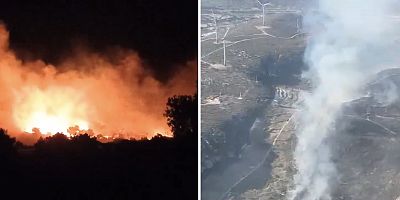 Çeşme Mamurbaba’da Yangın!