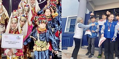 Çeşme Sıdıka Kelami Ertan Ortaokulu “ Halk Oyunları Yarışmasında” ikinci oldu!