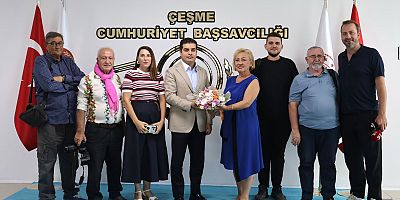 Çeşmeli Gazetecilerden Başsavcı Tataroğlu’na Nezaket Ziyareti