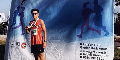 Çeşmeli Kaan Miyazaki, Bir’İZ Koşusunda 5 Kilometre Şampiyonu!