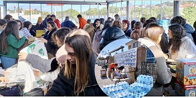 Çeşmeli öğrenciler depremzedeler için seferber oldu…