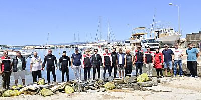 Denizlerimizin Temizliği İçin Dalgıçlar Bu Kez Çeşme Çiftlikköy’deydi