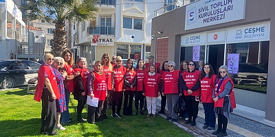 DİSK Emekli-Sen Çeşme Şubesi, 8 Mart Dünya Emekçi Kadınlar Günü İçin Ses Yükseltti