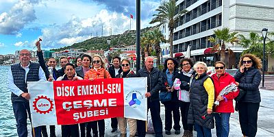 Disk Emekli Sen Çeşme  Şubesi’nden  Kadına Yönelik Şiddete Karşı Mücadele Günü Açıklaması 