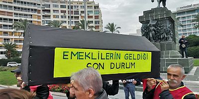 DİSK Emekli - Sen Üyelerinden İzmir’de Tabutlu Eylem